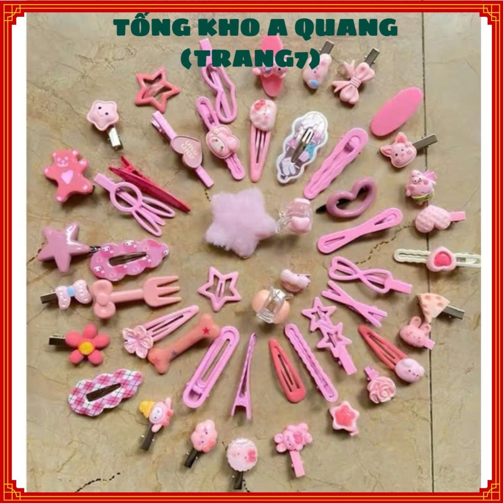 Set 50 Kẹp Tóc Dễ Thương Ngọt Ngào Kẹp Phụ Kiện Kẹp Tóc Xinh Xắn