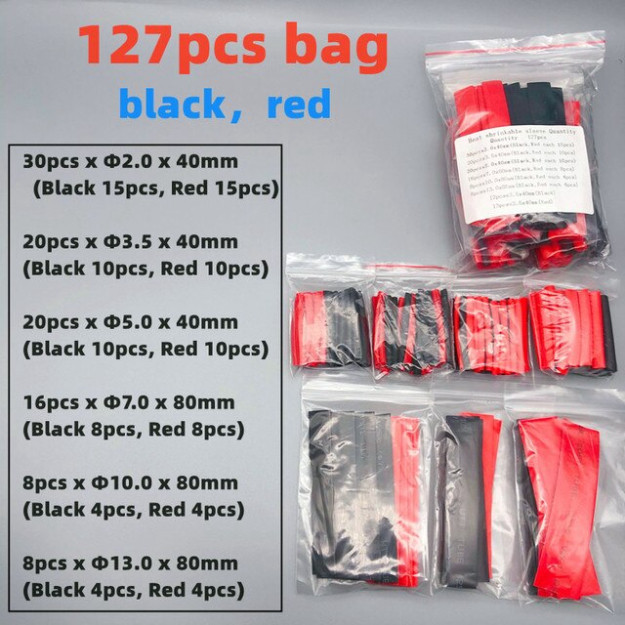Ống Gen tổng hợp size hộp 580 328, túi 127 328, ống gen co nhiệt đã cắt sẵn với đầy đủ kích thước.