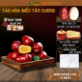 Táo đỏ VELMA FOOD, Táo Tân Cương - Hòa Điền cao cấp thịt chắc dẻo thơm size đại
