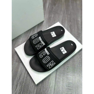 Dép lê nam nữ quai ngang DSQ ICON, dep icon, dép nam boy phố DSQUARED2 đế cứng đẹp êm chân T98