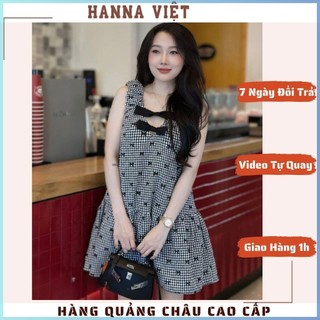  Váy Nữ Sang Chảnh Váy Babydoll Dáng Ngắn Sát Nách Đính Nơ Chân Xòe Siêu Xinh Cao Cấp Ms317 
