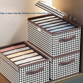 Hộp vải đựng quần áo IMU Furniture có nắp đậy, thùng đựng đồ gấp gọn thông minh