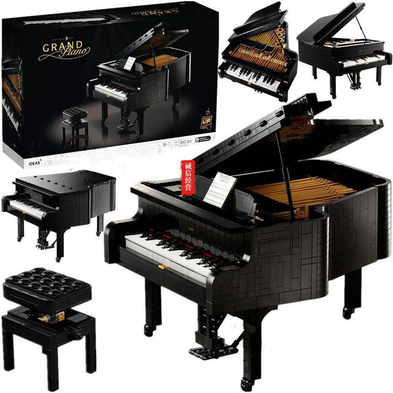【1410Bộ Sưu Tập Người】Tương Thích Với Lego21323Có thể chơi piano IDEA Dòng đồ chơi xếp hình khối cho
