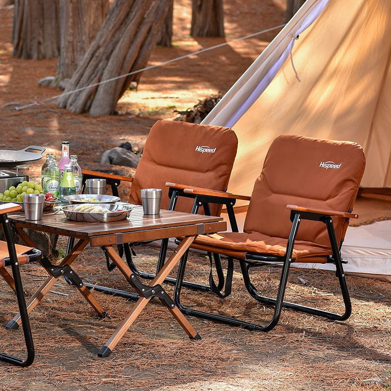 Hispeed Ghế xếp ngoài trời Qisu, ghế Kermit di động cắm trại, ghế giám đốc bãi biển cắm trại ngoài t
