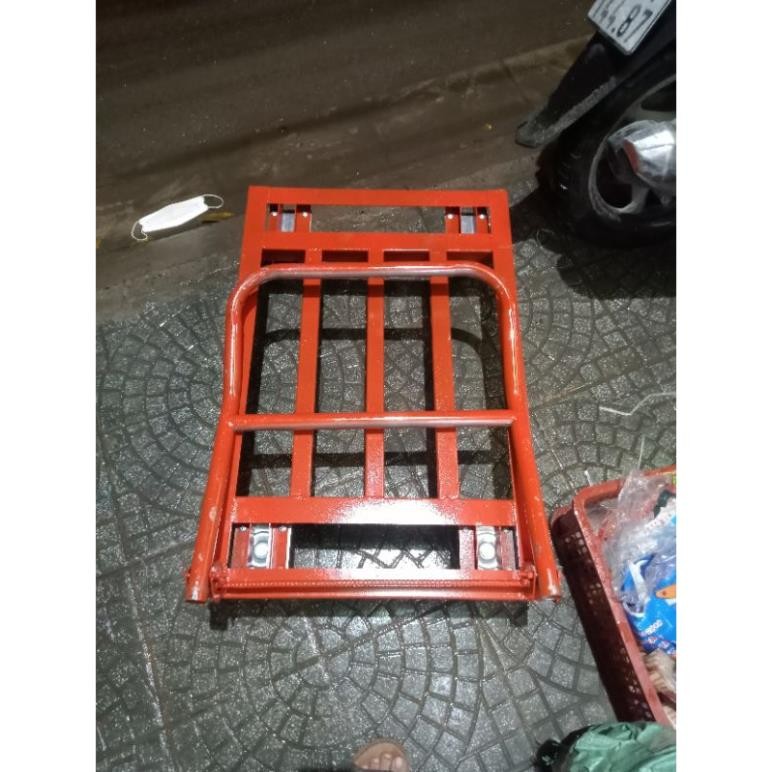 xe đẩy hàng 4 bánh tải trọng 400kg.kích thước 60cm x 90cm màu sắc ngẫu nhiên.