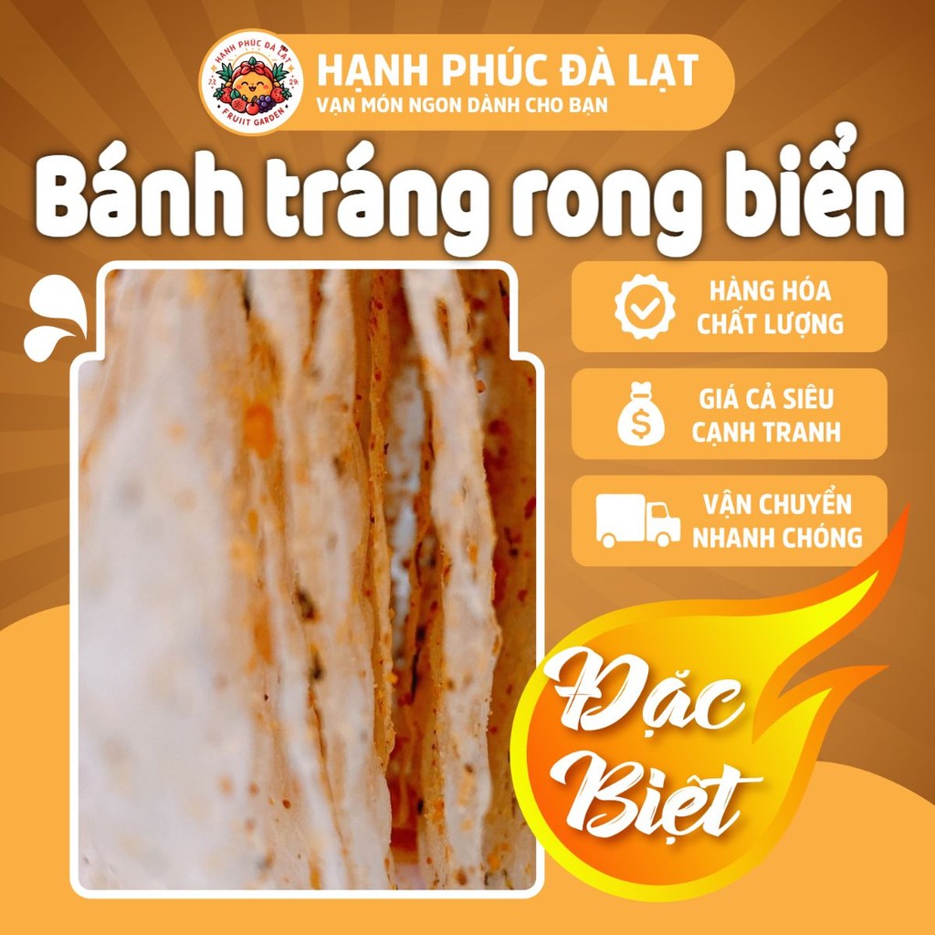 (ĂN CHAY ĐƯỢC) BÁNH TRÁNG TRỘN SẴN RONG BIỂN CHÁY TỎI + SA TẾ - HẠNH PHÚC ĐÀ LẠT