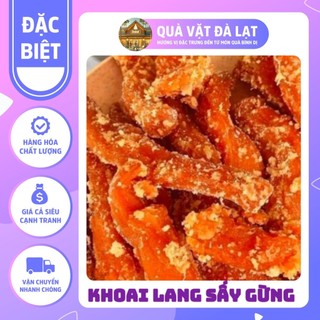  KHOAI LANG SẤY GỪNG TỪ KHOAI MẬT ĐÀ LẠT DẺO DAI NGỌT VỪA RẤT ẤN TƯỢNG - QUÀ VẶT ĐÀ LẠT 