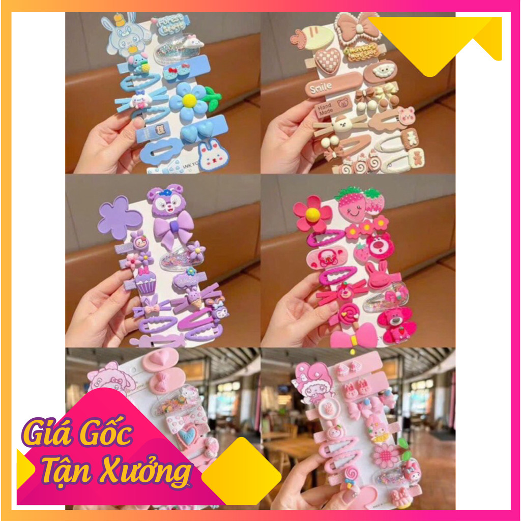 Combo 14 món cột tóc hình thú ngộ nghĩnh cho bé gái - Siêu cute và hot 2025