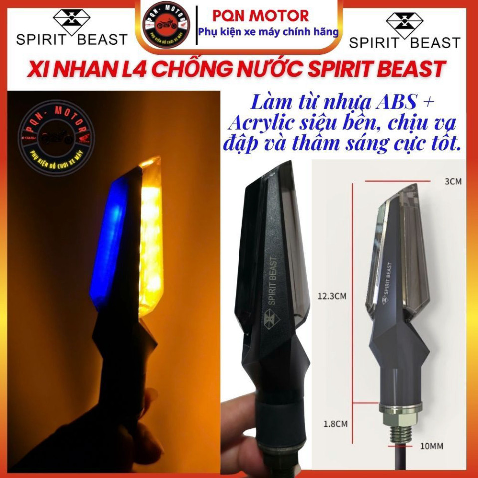 Đèn Xi Nhan Spirit Beast M4 - M1 - L19 - L17 - L4 Chính Hãng Hàng Cao Cấp Chống Nước Giá 1 Cặp
