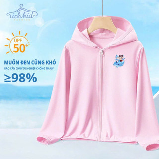 Áo chống nắng trẻ em Richkid, in hình Natra, chất liệu vải Ice Text thoáng mát và chống tia UV RKF