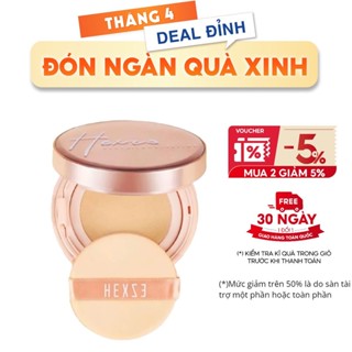 Cushion cấp ẩm kiềm dầu lâu trôi HEXZE 15g, phấn nước căng bóng , mỏng nhẹ , nâng tone tự nhiên (2 lõix15g)