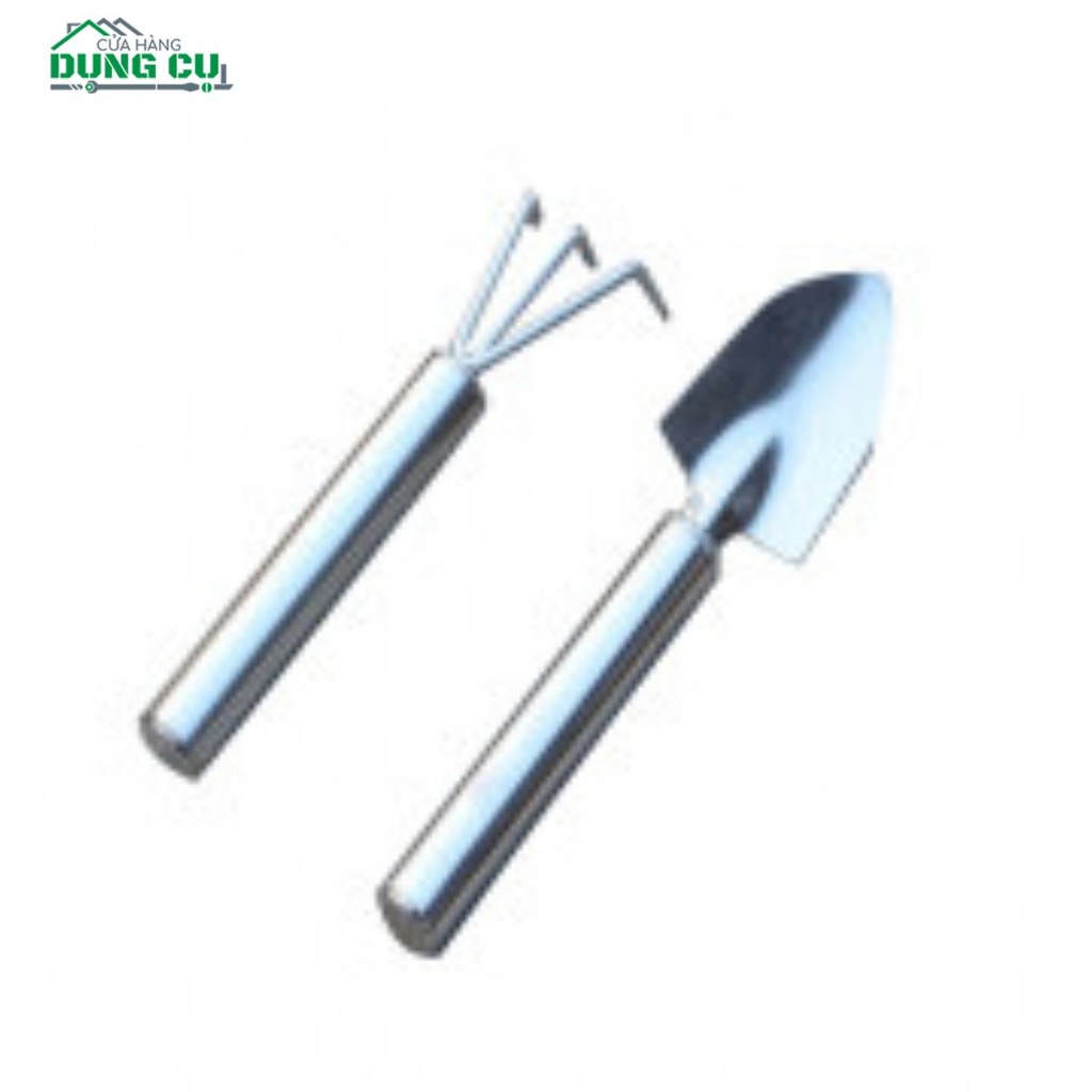 Bộ 2 dụng cụ làm vườn mini inox