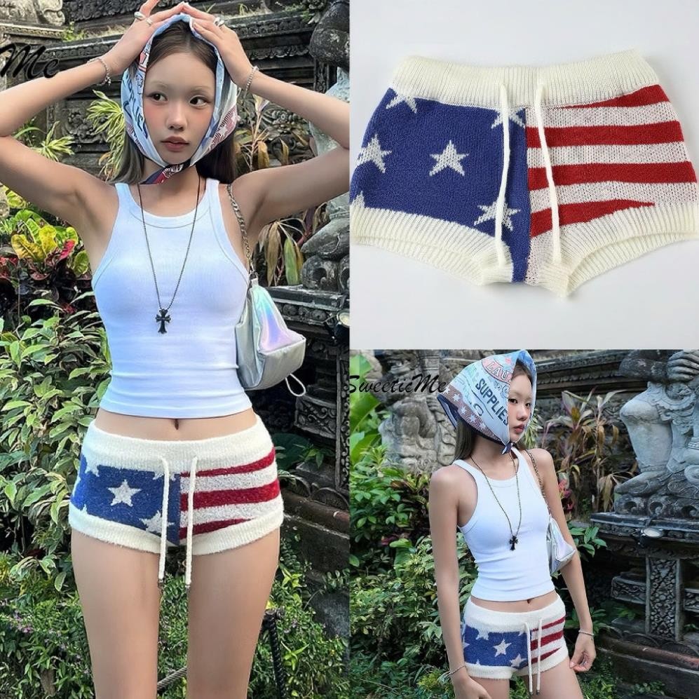 Quần short- quần short len Cờ Mỹ dáng ôm họa tiết Ame- lựa chọn táo bạo nóng bỏng cho các nàng Pink.Skill | BigBuy360 - bigbuy360.vn
