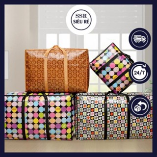 Túi Bạt Đựng Đồ Siêu To 90 Phân Đựng Quần Áo Có 2 Dây Kéo Giá Rẻ Nhiều Màu Siêu Đẹp (Giao Màu Ngẫu Nhiên)