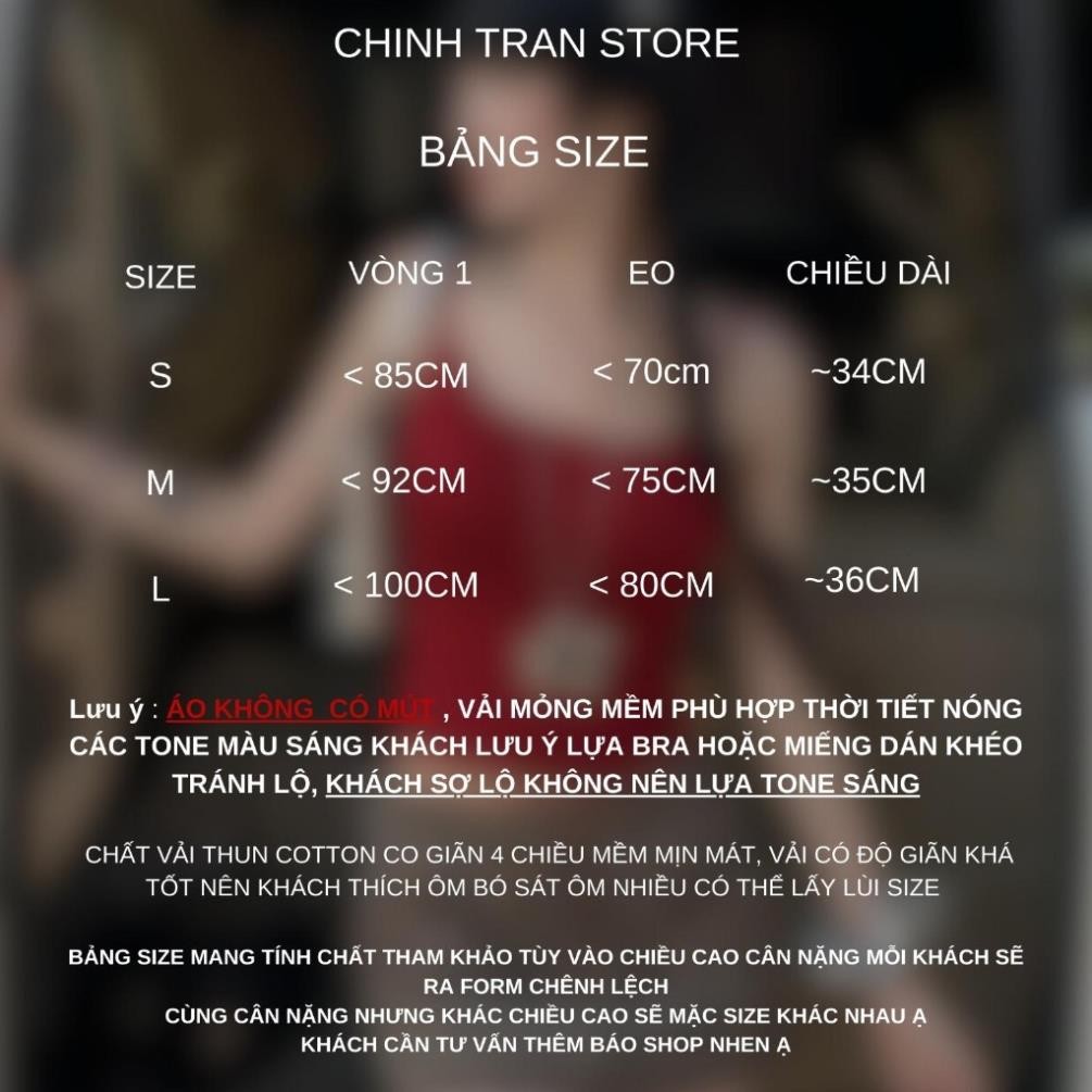 Áo Hai Dây Nữ Basic Ôm Body Chất Thun Cotton Co Giãn Mềm Mỏng Nhiều Màu - Chinh Trần Store mint.house | BigBuy360 - bigbuy360.vn
