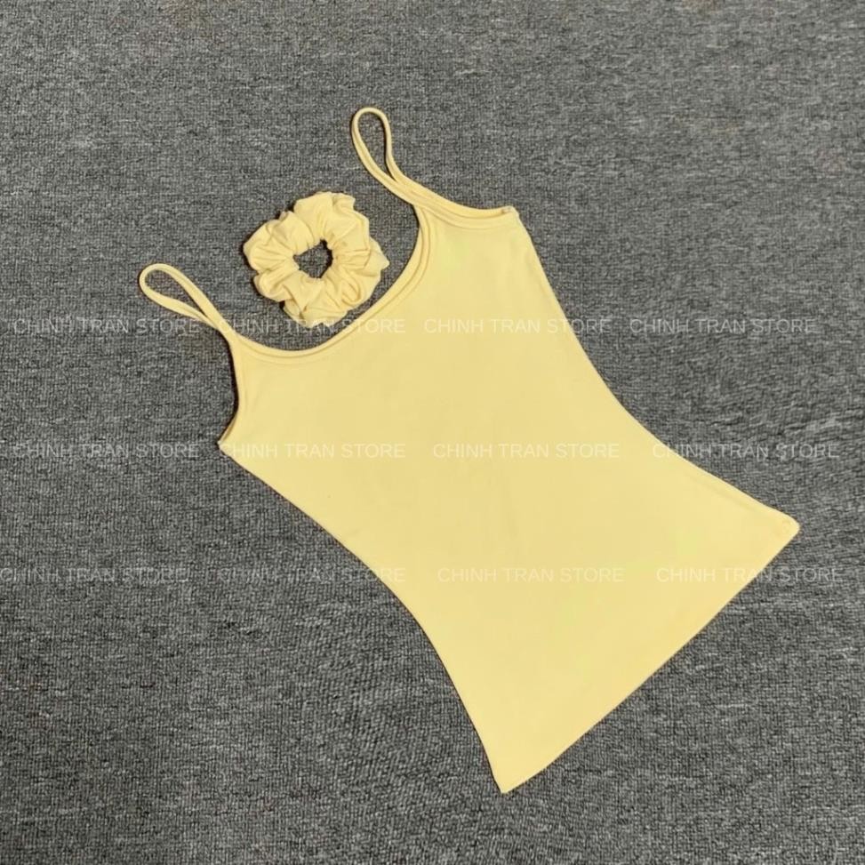 Áo Hai Dây Nữ Basic Ôm Body Chất Thun Cotton Co Giãn Mềm Mỏng Nhiều Màu - Chinh Trần Store mint.house | BigBuy360 - bigbuy360.vn