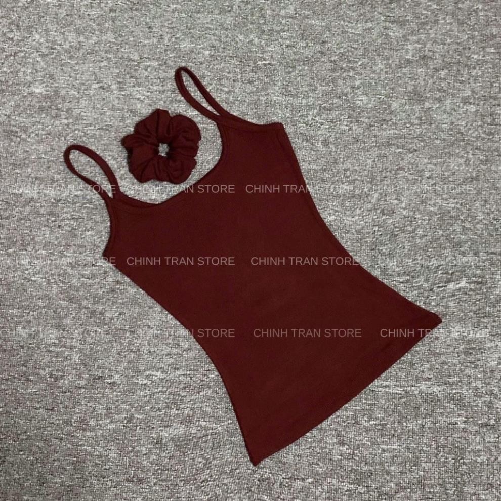 Áo Hai Dây Nữ Basic Ôm Body Chất Thun Cotton Co Giãn Mềm Mỏng Nhiều Màu - Chinh Trần Store mint.house | BigBuy360 - bigbuy360.vn