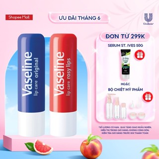 [NEW] Combo 2 son dưỡng môi Vaseline Lip Care Stick 4.8g (Tùy chọn mùi hương)