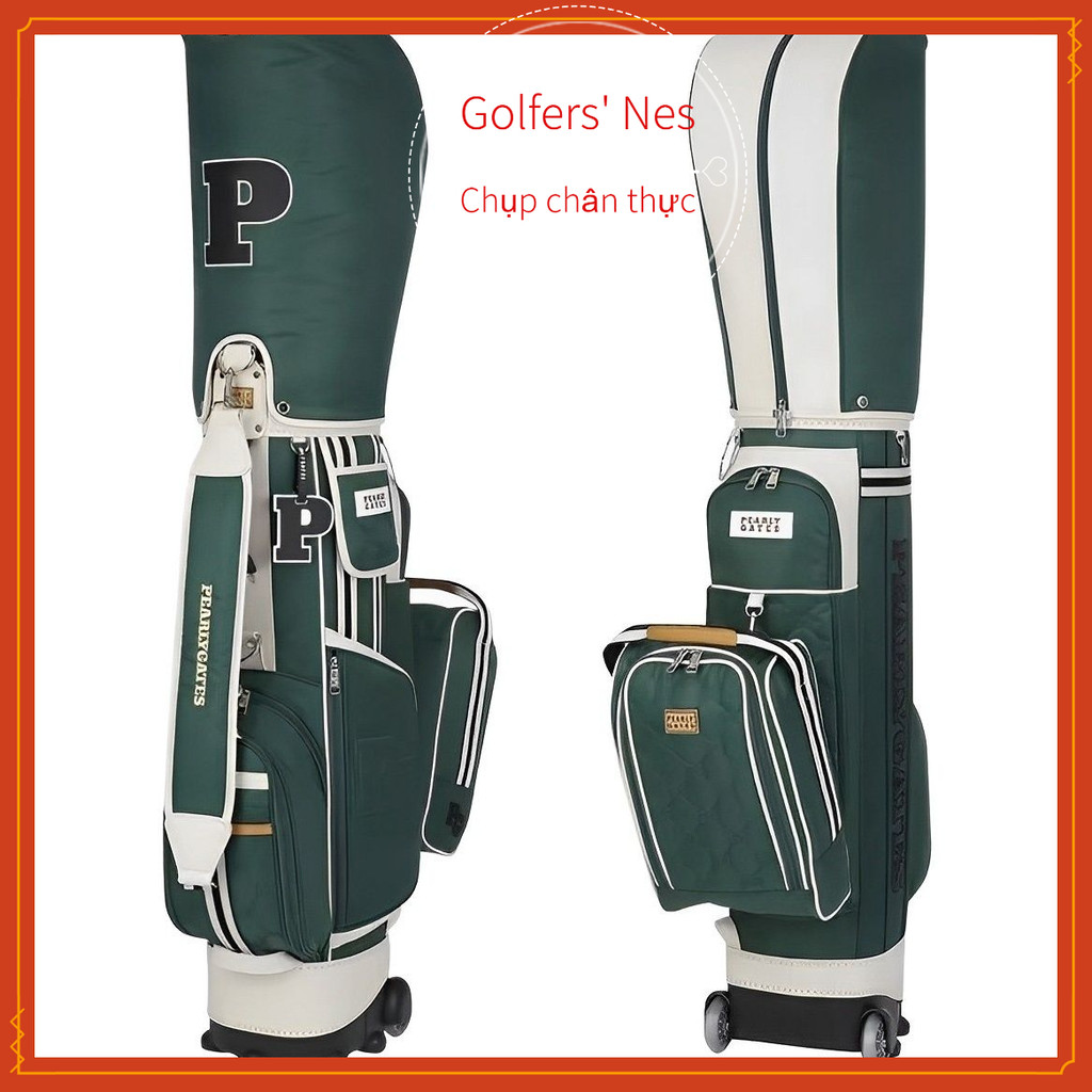GATES Túi xe đẩy Golf Túi đựng bóng golf có bánh kéo độc đáo Nam Nữ PEARLY Túi kiểu mới  -Túi gậy go