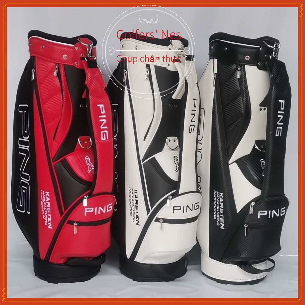 Mẫu Mới golfpu Túi-Túi đựng bóng golf nhẹ, thời trang, unisex, gắn trên ô tô, chống nước PING Túi Go