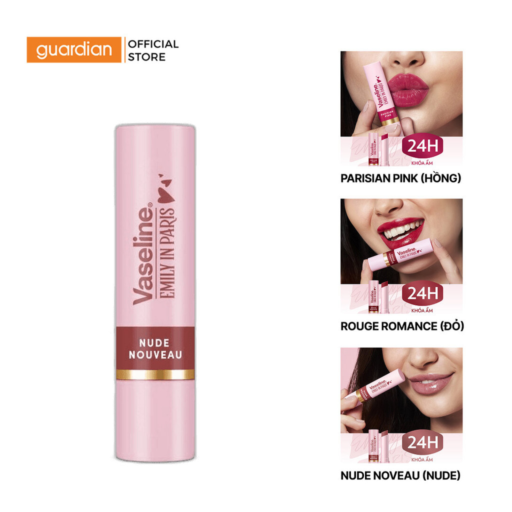 Son Màu Dưỡng Ẩm Vaseline Emily In Paris 3gr