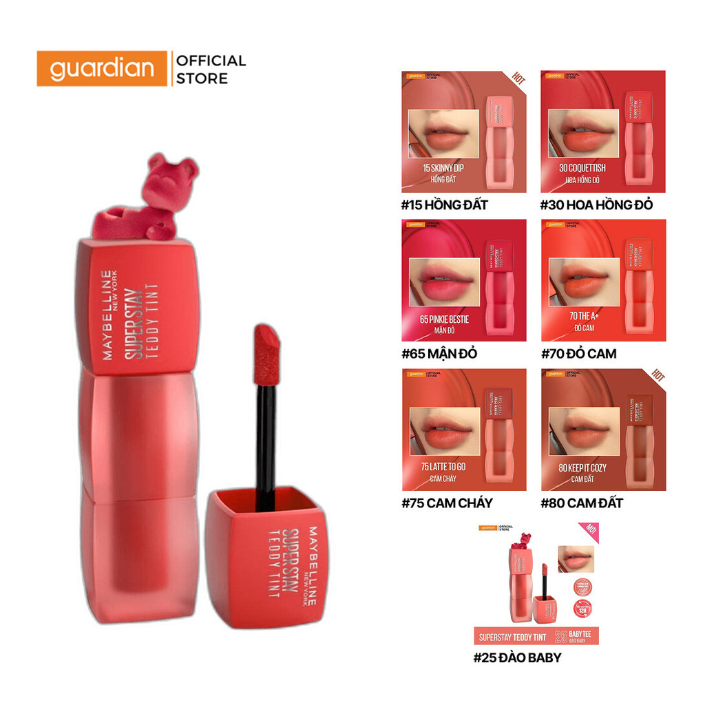 Son Kem Lì Teddy Tint Maybelline Superstay 5Ml
