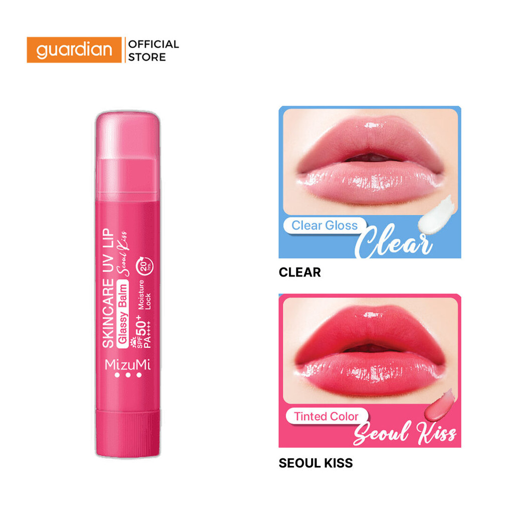 Son Dưỡng Môi Chống Nắng MizuMi Skincare UV Lip Glassy Balm SPF 50+ PA++++ 3.5g