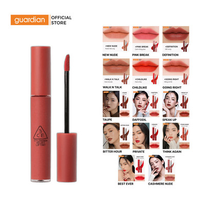 Son Kem Lì 3CE Mịn Màng Như Nhung Velvet Lip Tint 4g