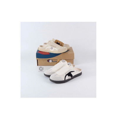 [ HÀNG SẴN  ] Giày Champion Champ T-Trainer Mule White Black/Caramel Milk White -