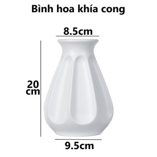  Bình cắm hoa nhựa VIỆT NHẬT - Giả gốm cứng trang trí bàn thờ phòng khách - 0091 2 3 4 