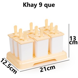 Khay làm kem vuông nhựa VIỆT NHẬT - Khuôn 6 cây, 9 cây - 5621,5622