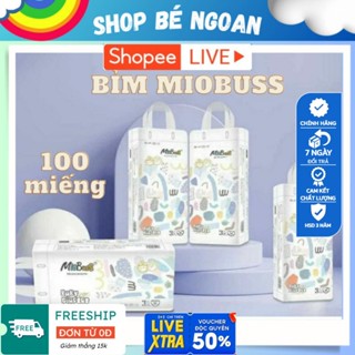 Tã/bỉm Miobuss siêu mềm mỏng đủ size M50/L50/X50/XXL50/3XL50 Shop Bé Ngoan