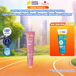 Son dưỡng môi chống nắng chiết xuất Raspberry Cancer Council SPF50+ 15g