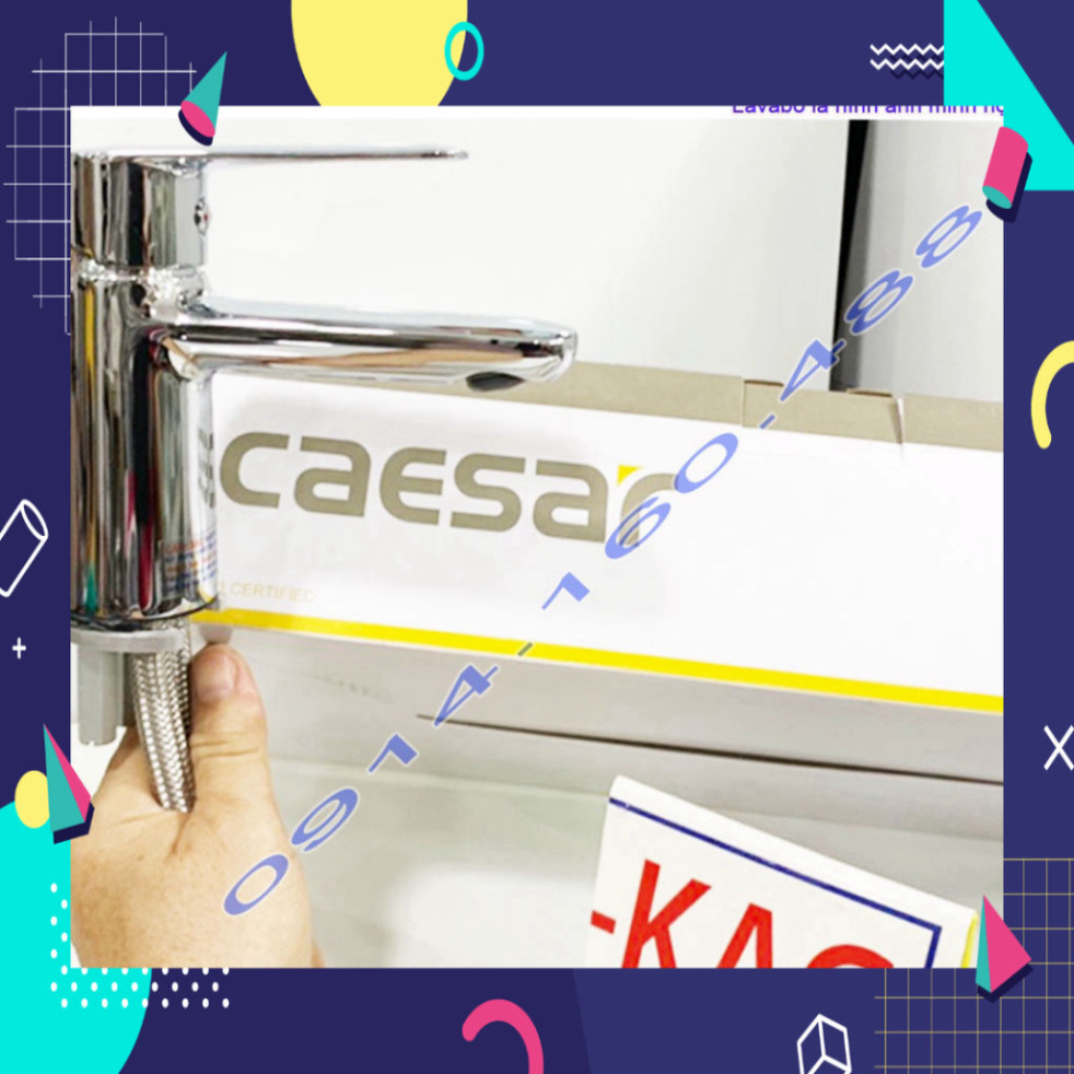 Vòi lavabo nóng lạnh Caesar KAG-CAS250 best sellers, vòi chậu rửa mặt gật gù siêu bền nước mạnh sử d
