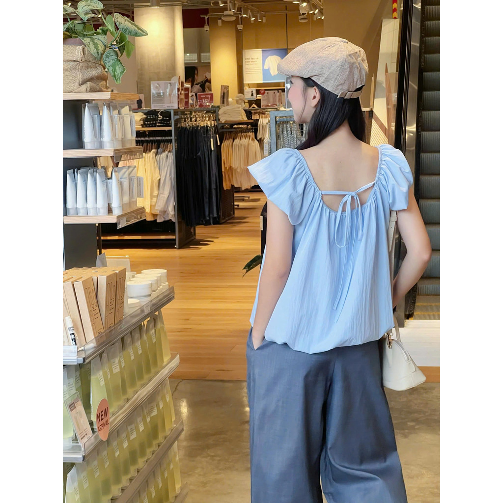 Áo kiểu cổ rộng dáng bồng Miho House | BigBuy360 - bigbuy360.vn