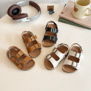 Dép sandal cho bé trai bé gái, dép quai hậu xăng đan trẻ em móc khuy dán đế trấu mềm đẹp cổ điển size 21-25