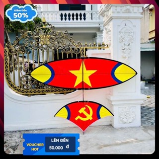 Diều Sáo Cờ Đỏ Sao Vàng - Diều Cacbon 1m7 -2m- 2m5 - 3m Cực Đẹp Mẫu Mới 2025