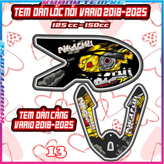Combo Tem Dán Lốc Nồi Cảng Vario 2018-2025 Dán Trang Trí Che Trầy Nhãn Dán Decal Sticker