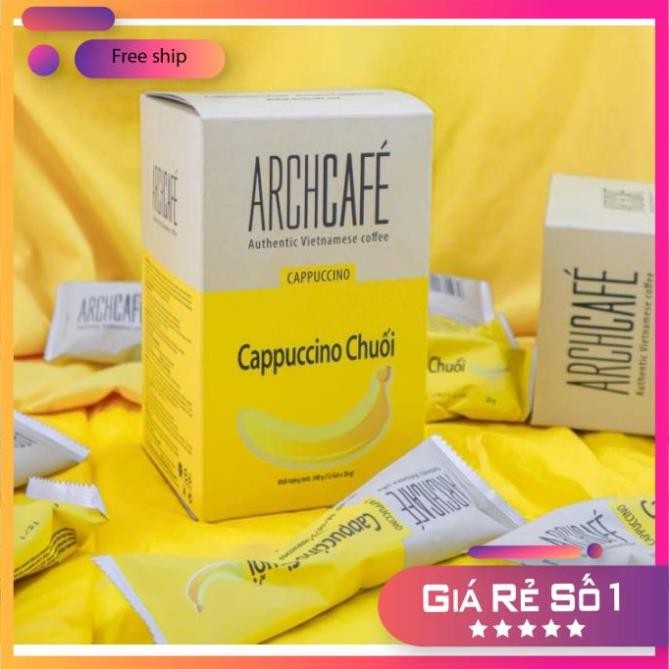 [ĐỦ VỊ] Cà Phê Hòa Tan Archcafé Cappuccino Dừa/Chuối/Sữa Đặc/Matcha Sữa/Cà Phê Đá/Chocolate Dừa Hộp 