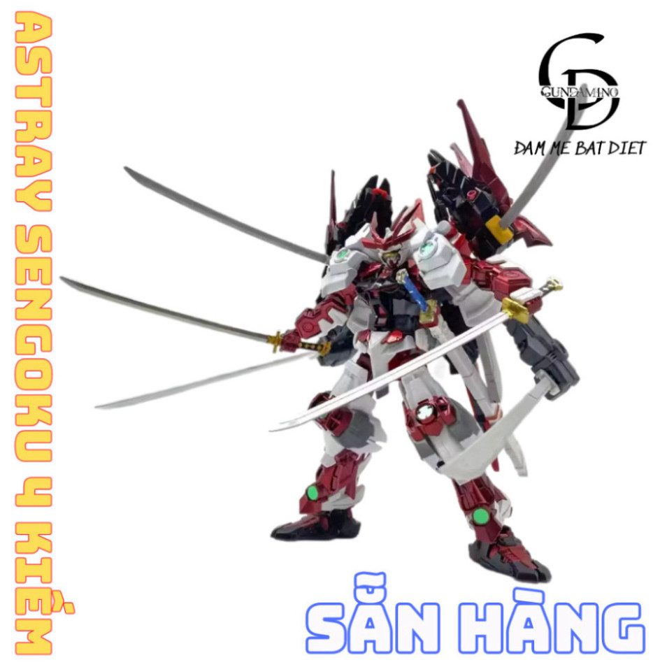 [SẲN HÀNG] Mô Hình Lắp Ráp HG Astray Sengoku 4 kiếm WW