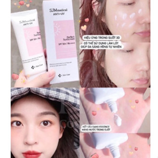 Kem Chống Nắng SJM medical Anti-UV 60ml Chống nắng chống nước cao Nâng tone trắng hồng Fuho Cosmetics