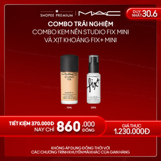 [COMBO TRẢI NGHIỆM] Combo MAC bao gồm kem nền Studio Fix mini 15ml và xịt khoáng Fix+ mini 30ml