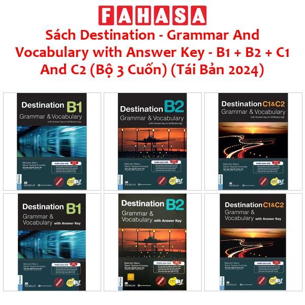 Sách Giáo Trình Destination Grammar And Vocabulary with Answer Key - B1 + B2 + C1 & C2 (Tái Bản 2025