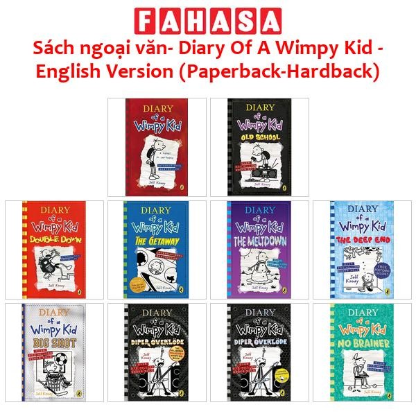 Sách ngoại văn - Diary Of A Wimpy Kid -  English Version (Paperback-Hardback)