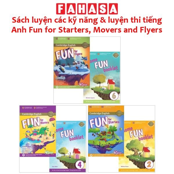 Sách ngoại văn: Sách luyện các kỹ năng & luyện thi tiếng Anh Fun for Starters, Movers and Flyers