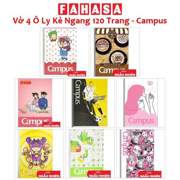 Vở 4 Ô Ly Kẻ Ngang 120 Trang - Campus