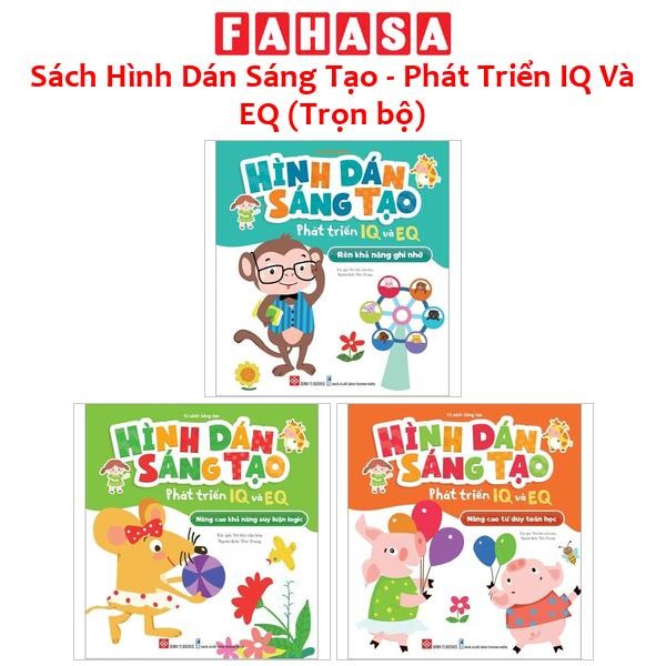 Sách - Sách Hình Dán Sáng Tạo - Phát Triển IQ Và EQ (Trọn bộ)