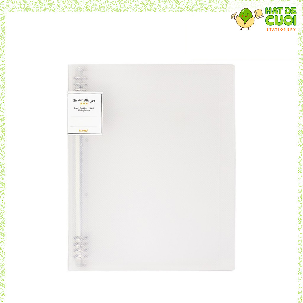 File còng sắt 8 chấu KLONG A4 MS 539 Bìa còng làm sổ refill thay giấy tiện lợi