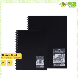 Sổ vẽ phác thảo giấy trơn Sketchbook KLONG A4+ A5+ 50 tờ 150GSM MS 762, 764 Giấy vẽ mỹ thuật