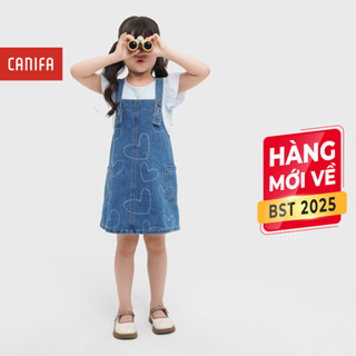 Váy yếm bé gái CANIFA chất liệu denim in họa tiết 1DS25C005